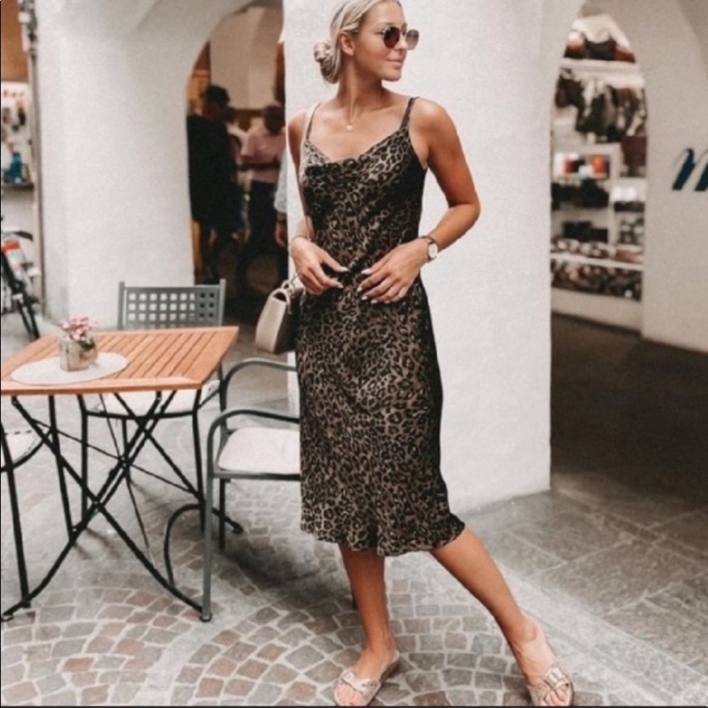 Zara cheetah print dress
